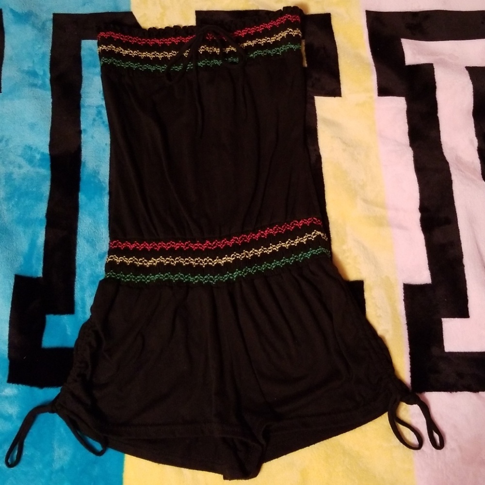 Tube top romper
